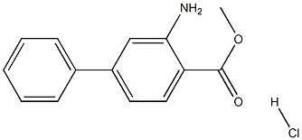 3-氨基-[1,1'-联苯]-4-羧酸甲酯盐酸盐 结构式