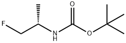 (S)-N-BOC-1-氟-2-丙胺 结构式