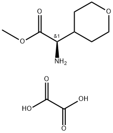 (R)-氨基(四氢吡喃-4-基)乙酸甲酯草酸盐 结构式