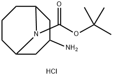 N-BOC-9-氮杂双环[3.3.1]壬烷-3-氨基盐酸盐 结构式