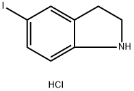 5-碘吲哚啉盐酸盐 结构式