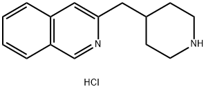 3-哌啶-4-亚甲基-异喹啉二盐酸盐 结构式