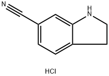 2,3-二氢-1H-吲哚-6-甲腈 结构式