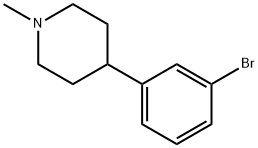 4-(3-溴-苯基)-1-甲基-哌啶 结构式