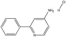 2-苯基-4-氨基吡啶盐酸盐 结构式