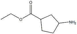 3-氨基-环戊基甲酸乙酯 结构式