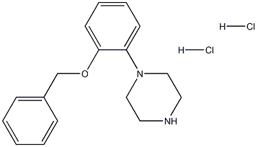 1-(2-苄氧基苯基)-哌嗪双盐酸盐 结构式