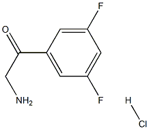 2 - 氨基-1 -(3,5 -二氟 -苯基)-乙酮盐酸盐 结构式