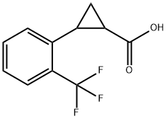 2-(2-三氟甲基苯基)环丙基甲酸 结构式