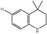 6-氯-4,4-二甲基-1,2,3,4-四氢喹啉 结构式