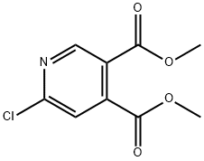 dimethyl 6-chloropyridine-3,4-dicarboxylate 结构式