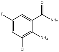 2-Amino-3-chloro-5-fluorobenzamide 结构式