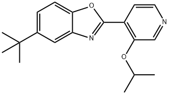 5-(tert-Butyl)-2-(3-isopropoxypyridin-4-yl)benzo[d]oxazole 结构式