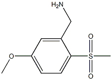 2-甲磺酰基-5-甲氧基苄胺 结构式