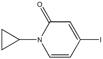 1-Cyclopropyl-4-iodopyridin-2(1H)-one 结构式