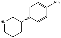 4-(3S)-3-哌啶基-苯胺 结构式