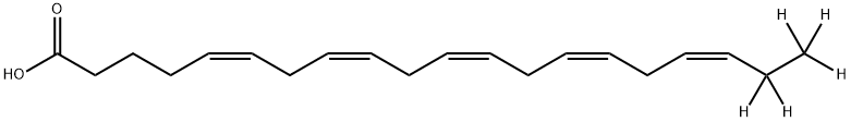 cis-5,8,11,14,17-Eicosapentaenoic acid-[19,19,20,20,20-D5] 结构式