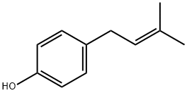 4-(3-methylbut-2-enyl)phenol 结构式