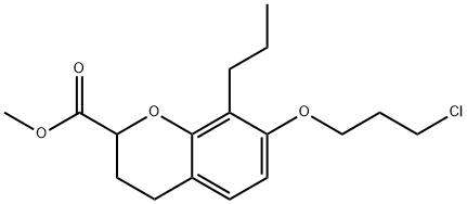 甲基 7-(3-氯丙氧基)-8-丙基色烷-2-甲酸基酯 结构式