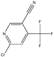 6-氯-4-(三氟甲基)烟腈 结构式