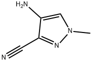 4-amino-1-methyl-1H-pyrazole-3-carbonitrile 结构式