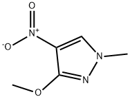 3-甲氧基-1-甲基-4-硝基-1H-吡唑 结构式
