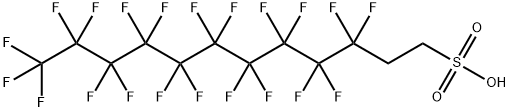 1H,1H,2H,2H-Perfluorododecanesulphonicacid 结构式