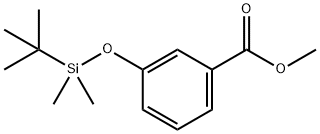 3-((叔丁基二甲基甲硅烷基)氧基)苯甲酸甲酯 结构式