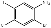 2-溴-4-氯-5-氟苯胺 结构式