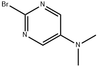 2-溴-N,N-二甲基-5-嘧啶胺 结构式