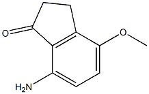 7-氨基-4-甲氧基-2,3-二氢-1H-茚-1-酮 结构式