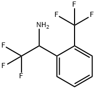 2,2,2-三氟-1-(2-(三氟甲基)苯基)乙烷-1-胺 结构式