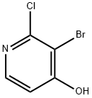 3-Bromo-2-chloropyridin-4-ol 结构式