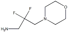 2,2-二氟-3-吗啉代丙烷-1-胺 结构式