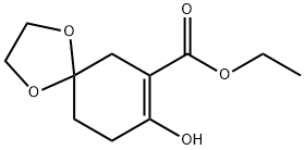 8-羟基-1,4-二氧螺[4.5]癸-7-烯-7-甲酸乙酯 结构式