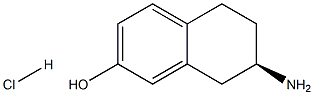 (R)-7-氨基-5,6,7,8-四氢萘-2-醇盐酸盐 结构式