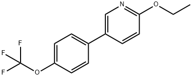 2-乙氧基-5-(4-(三氟甲氧基)苯基)吡啶 结构式