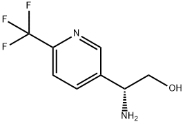 (R)-2-氨基-2-(6-(三氟甲基)吡啶-3-基)乙烷-1-醇 结构式