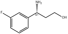 (R)-3-氨基-3-(3-氟苯基)丙烷-1-醇 结构式