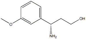 (S)-3-氨基-3-(3-甲氧基苯基)丙-1-醇 结构式