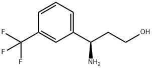(R)-3-氨基-3-(3-(三氟甲基)苯基)丙-1-醇 结构式