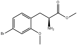 (S)-2-amino-3-(4-bromo-2-methoxyphenyl)propanoic acid 结构式