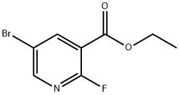 5-溴-2-氟-3-吡啶羧酸乙酯 结构式