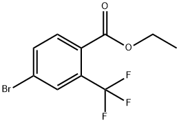 4-溴-2-(三氟甲基)苯甲酸乙酯 结构式