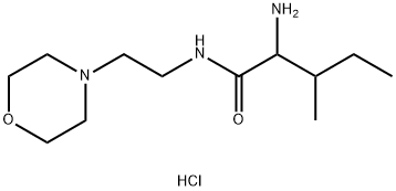 2-氨基-3-甲基-N-[2-(吗啉-4-基)乙基]戊酰胺二盐酸 结构式