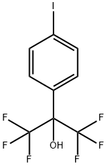 1,1,1,3,3,3-六氟-2-(4-碘苯基)丙-2-醇 结构式