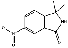 3,3-dimethyl-6-nitro-2,3-dihydro-1H-isoindol-1-one 结构式