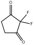 2,2-二氟环戊烷-1,3-二酮 结构式