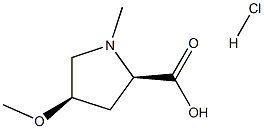 D-Proline, 4-methoxy-1-methyl-, (4R)- hydrochloride 结构式