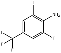 2-Fluoro-6-iodo-4-trifluoromethyl-phenylamine 结构式